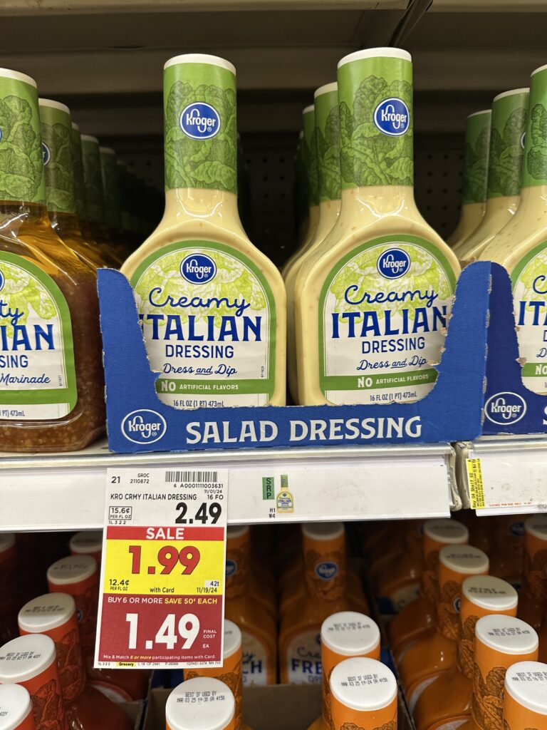 kroger salad dressing shelf image (1)