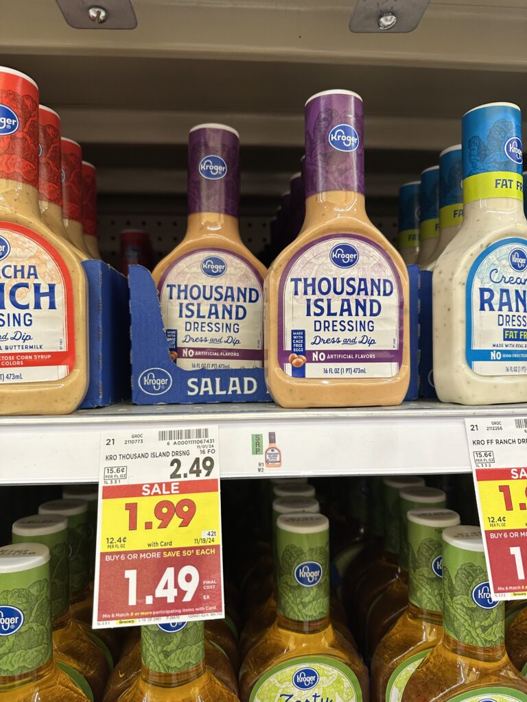 kroger salad dressing shelf image (1)