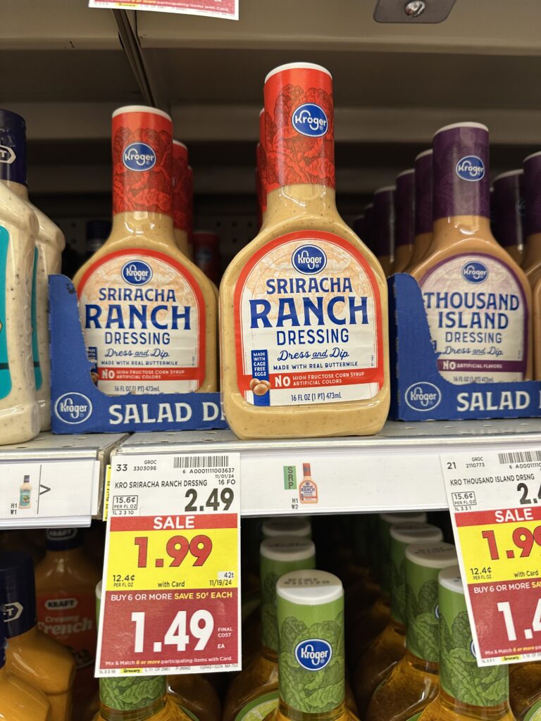 kroger salad dressing shelf image (1)