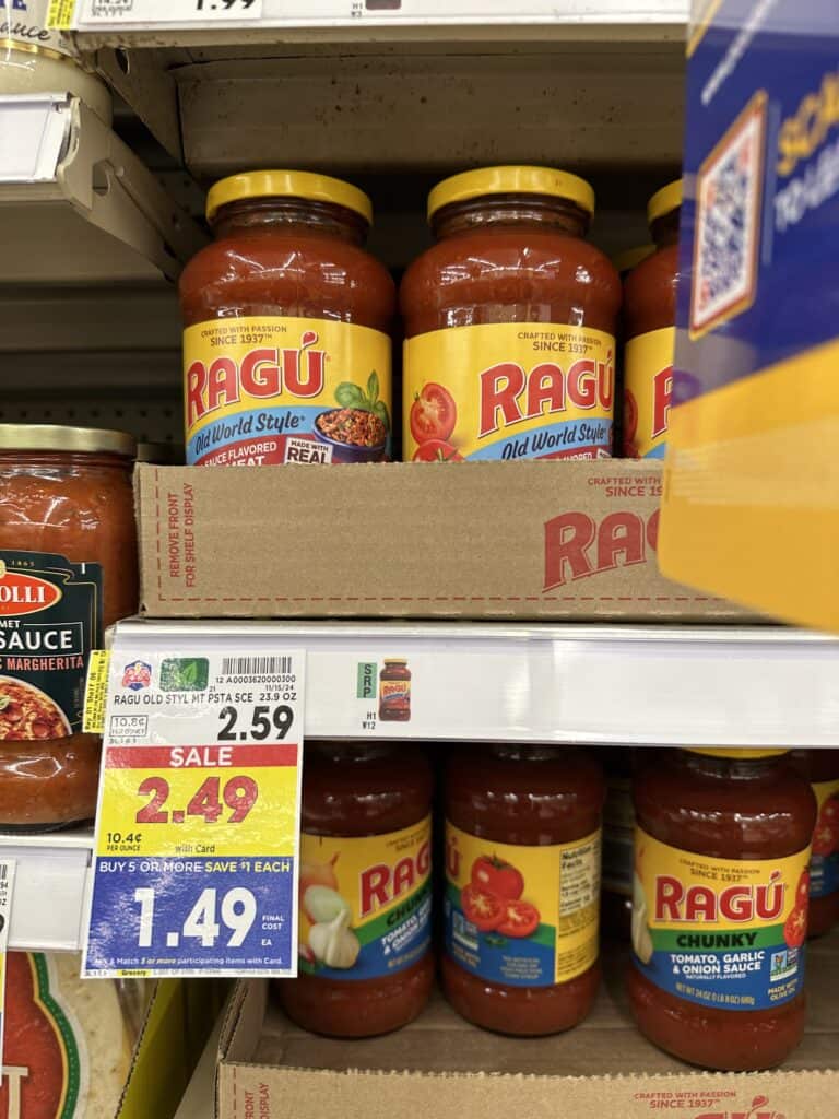 ragu pasta sauce kroger shelf image (6)