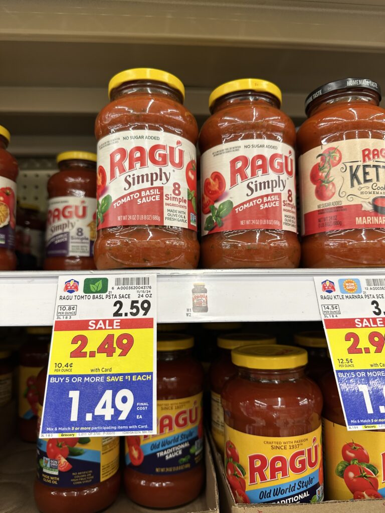 ragu pasta sauce kroger shelf image (6)