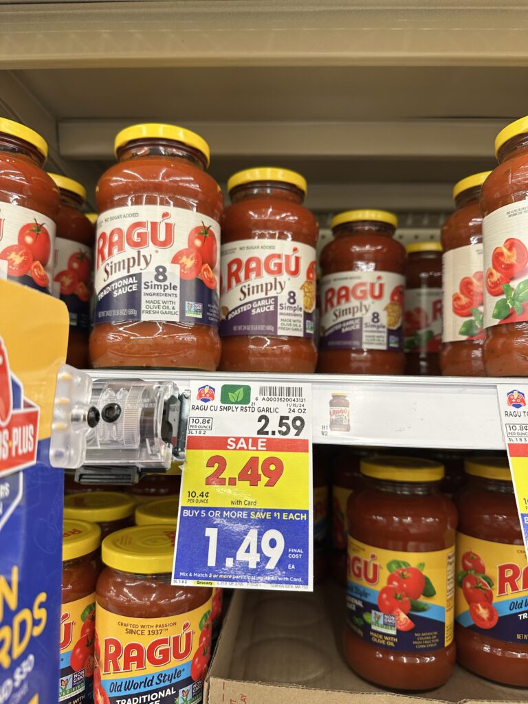 ragu pasta sauce kroger shelf image (6)