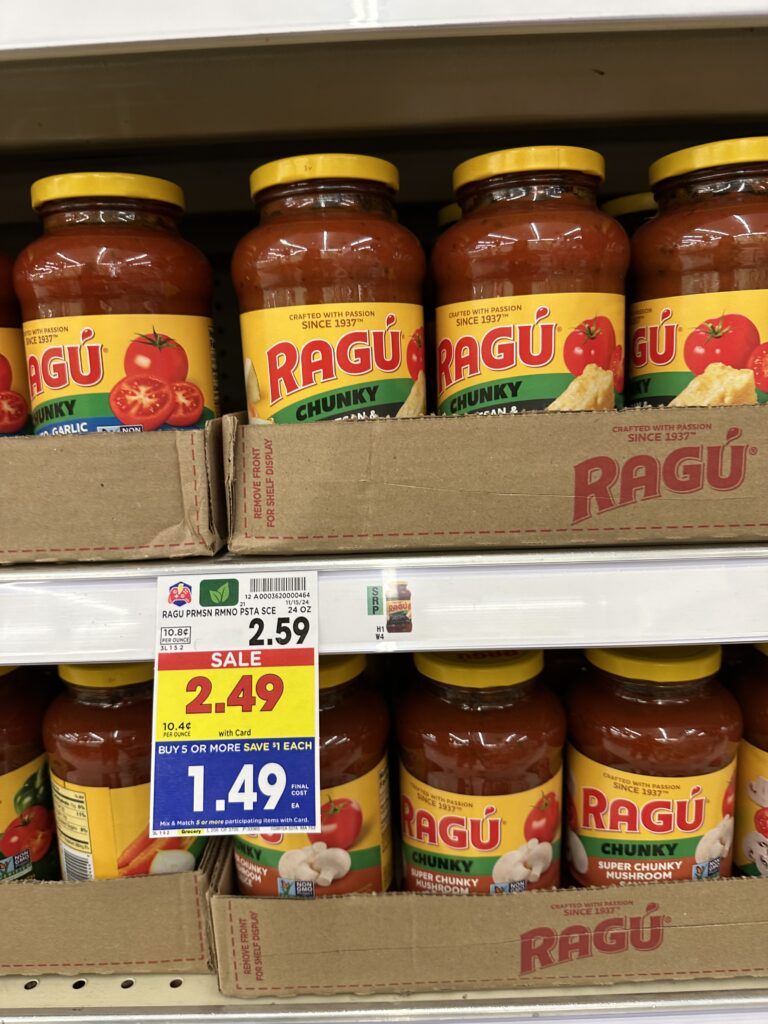 ragu pasta sauce kroger shelf image (6)