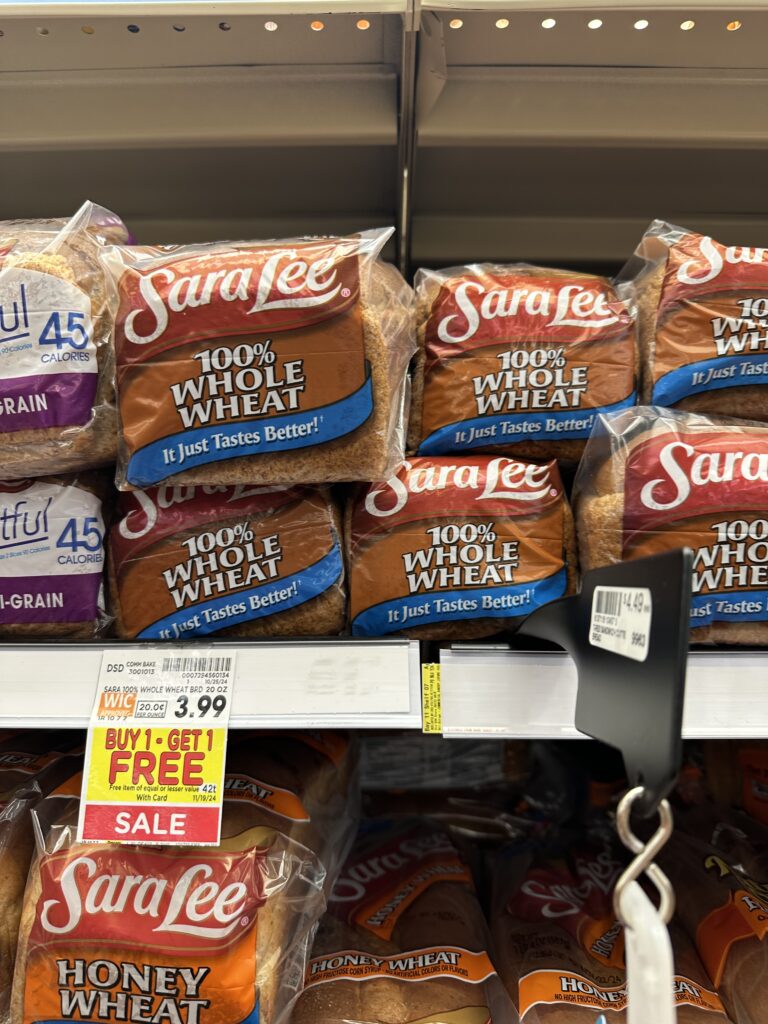 sara lee bread kroger shelf image (2)