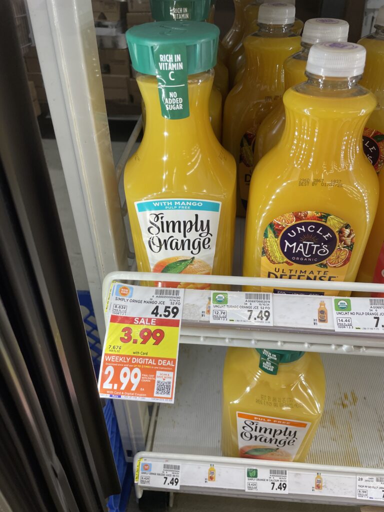 simply orange juice kroger shelf image (3)