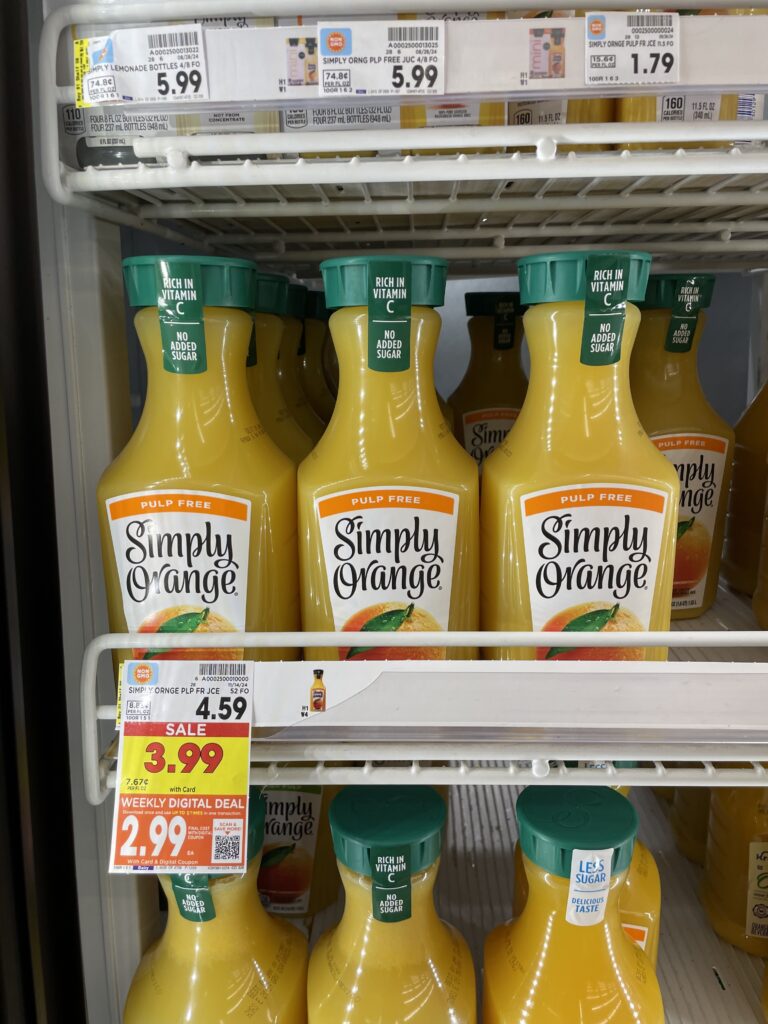 simply orange juice kroger shelf image (3)