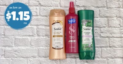 suave shampoo, conditioner and styler kroger krazy