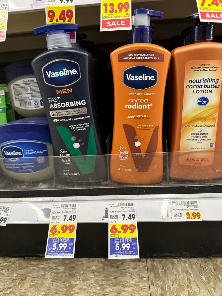 vaseline lotion kroger shelf image (1)