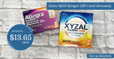 Allegra and Xyzal Kroger Krazy