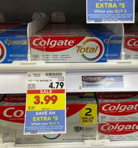 Colgate Toothpaste Kroger Shelf Image