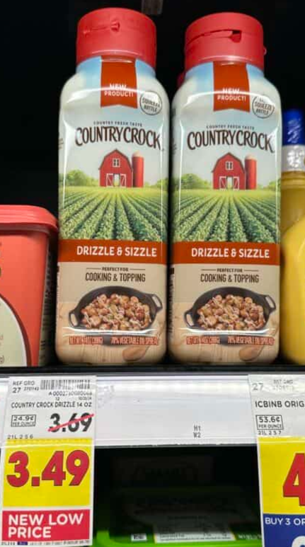 Country Crock Drizzle Kroger Shelf Image