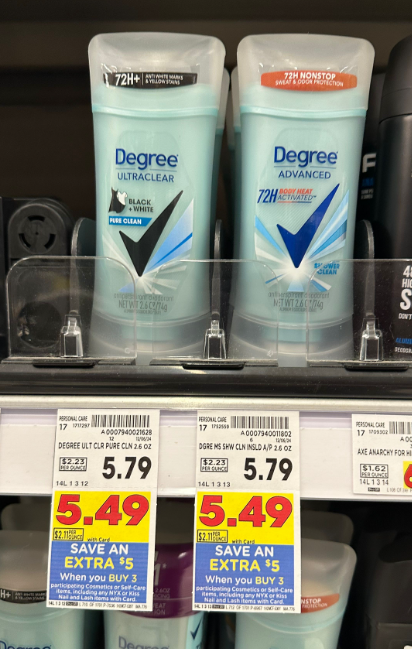 Degree Kroger Shelf Image