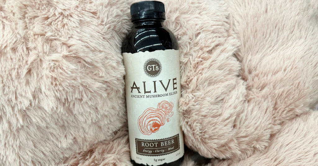 GT's Alive Ancient Mushroom Elixir Root Beer Kroger