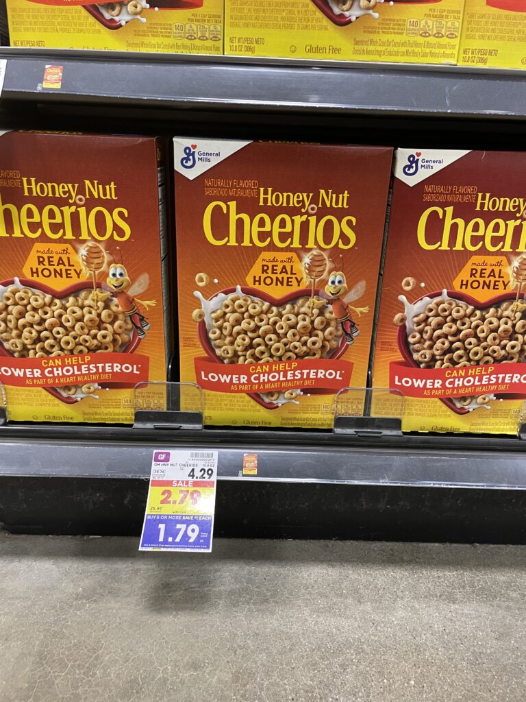 General Mills Cereals Kroger Shelf Image