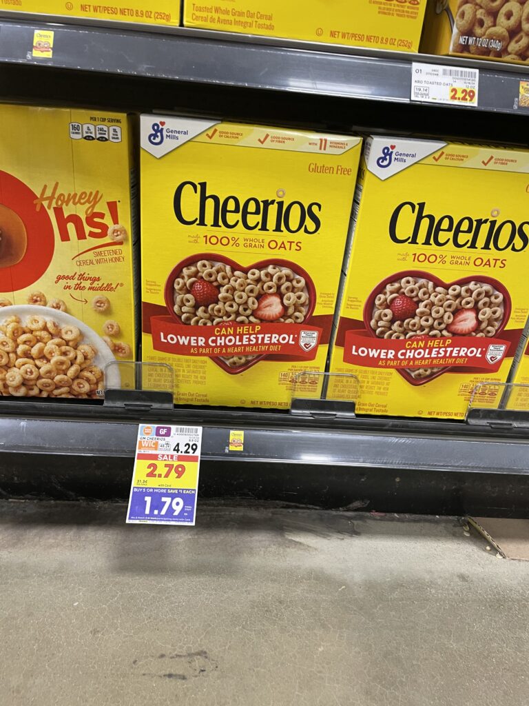 General Mills Cereals Kroger Shelf Image