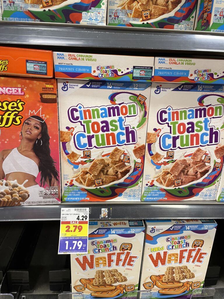 General Mills Cereals Kroger Shelf Image