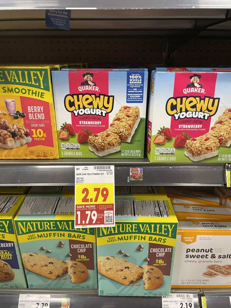 quaker chewy kroger shelf image