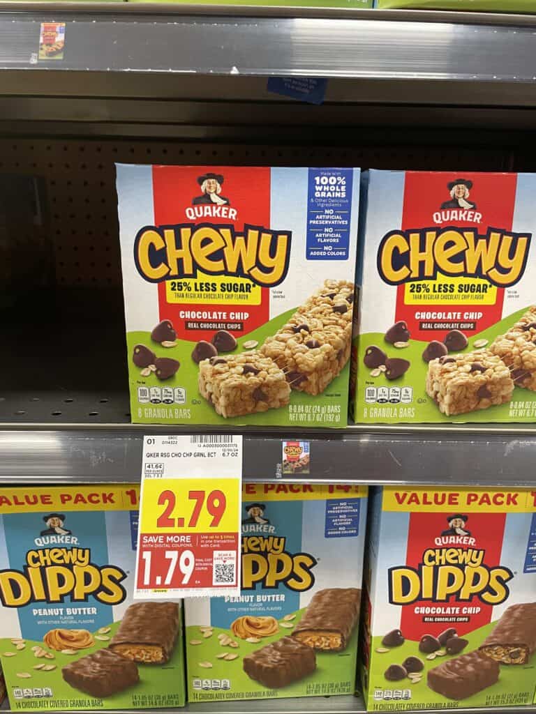 quaker chewy kroger shelf image