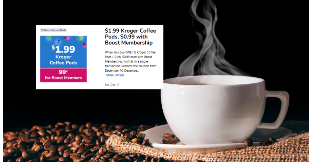 Kroger Coffee K-Cups Kroger Digital COupon