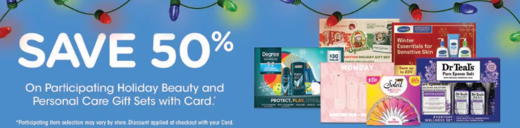 Kroger Holiday Gift Sets 50% off