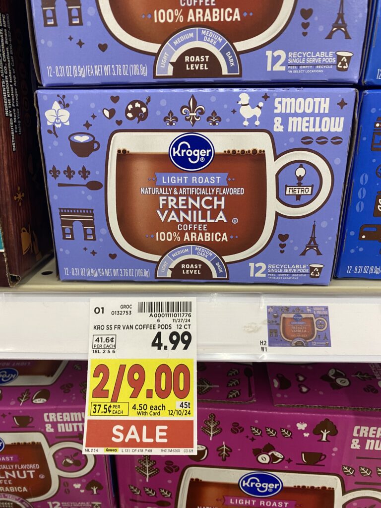 Kroger K-Cups Coffee Kroger Shelf Image 