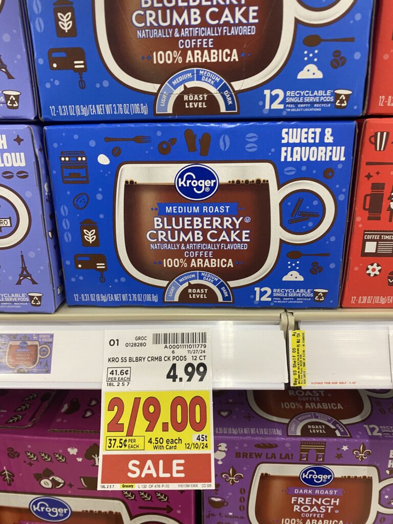 Kroger K-Cups Coffee Kroger Shelf Image 