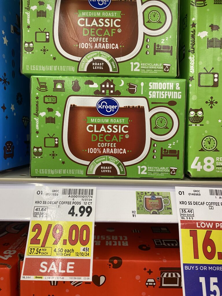 Kroger K-Cups Coffee Kroger Shelf Image 