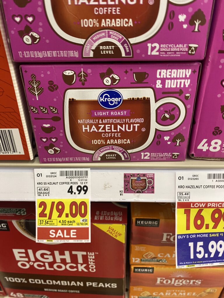 Kroger K-Cups Coffee Kroger Shelf Image 