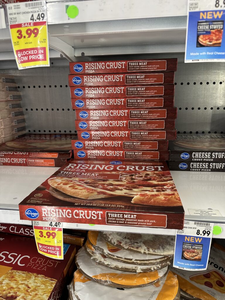 Kroger Rising Crust Pizza Shelf IMage 