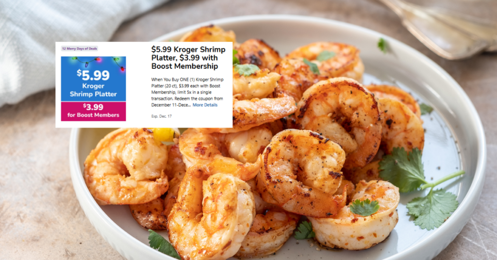 Kroger Shrimp Platter digital coupon