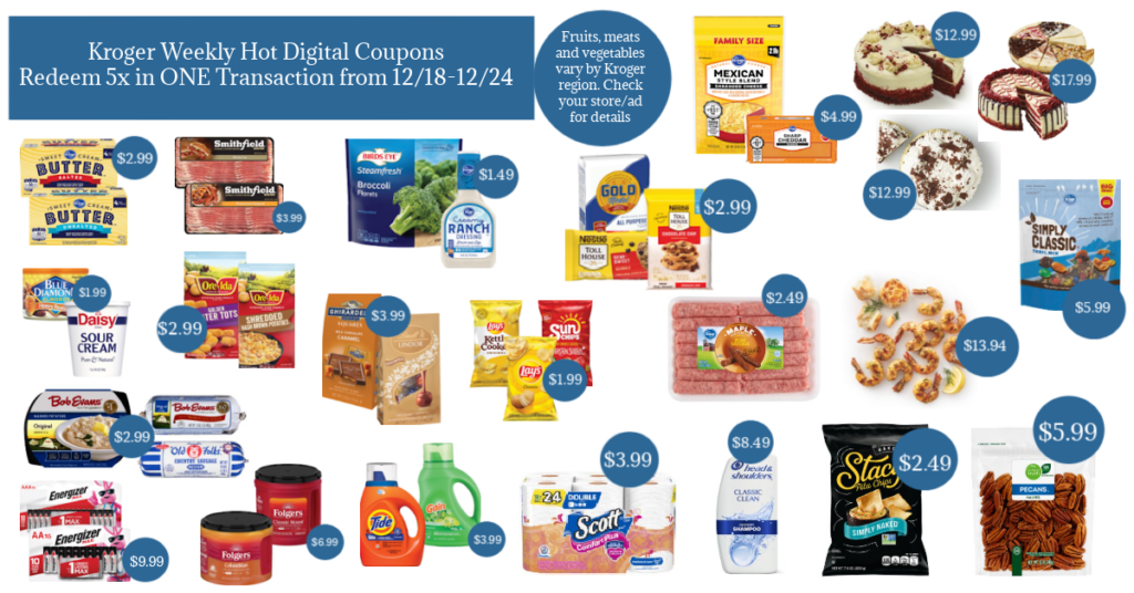 Kroger Weekly Hot Digital Coupons Kroger Krazy 12_18