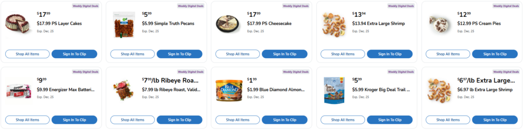 Kroger weekly digital coupons