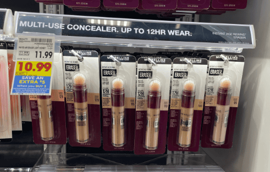 Maybelline New York Cosmetics Kroger Shelf Image