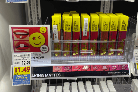 Maybelline New York Cosmetics Kroger Shelf Image