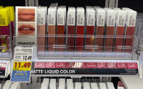 Maybelline New York Cosmetics Kroger Shelf Image