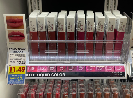 Maybelline New York Cosmetics Kroger Shelf Image