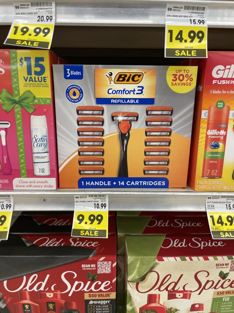 BIC Holiday Gift Set Kroger Shelf Image