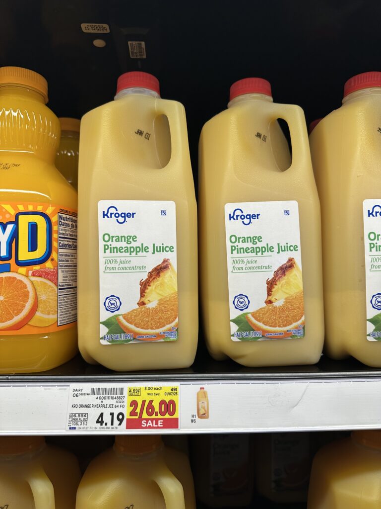 Kroger Orange Juice Shelf Image