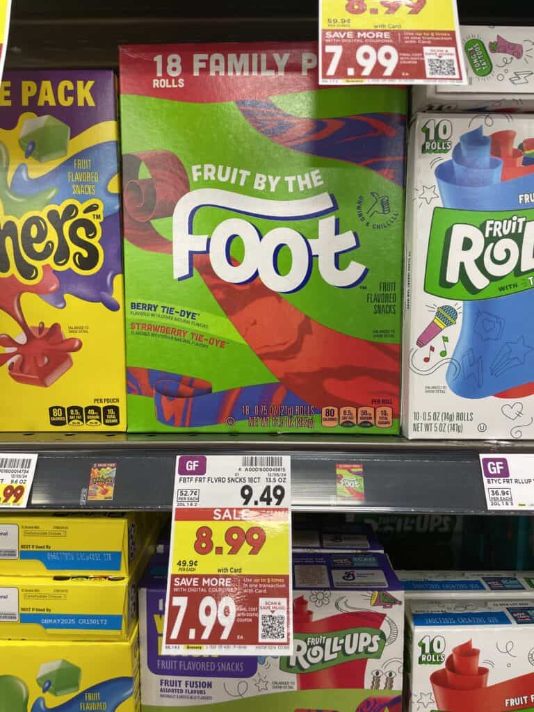 GM Fruit by the Foot Kroger Shelf Image