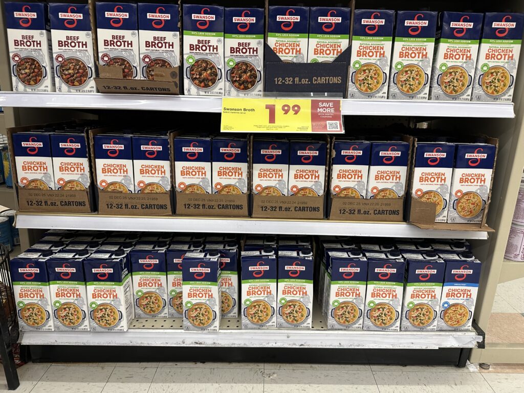 swanson broth kroger shelf image