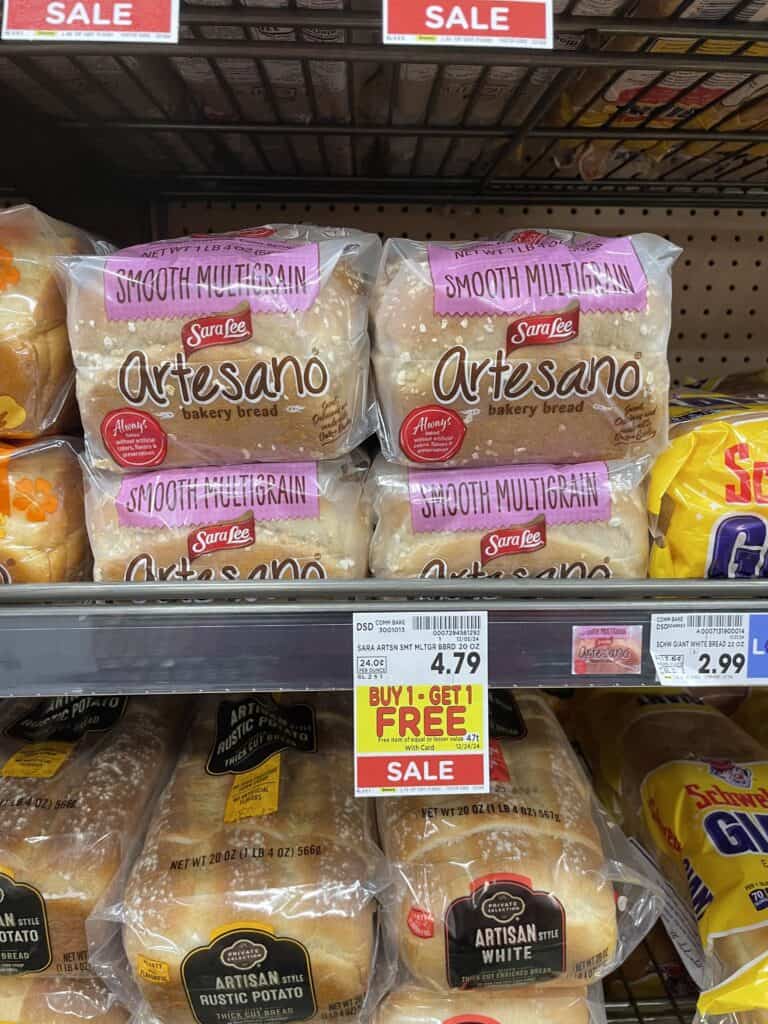 sara lee bread kroger shelf image