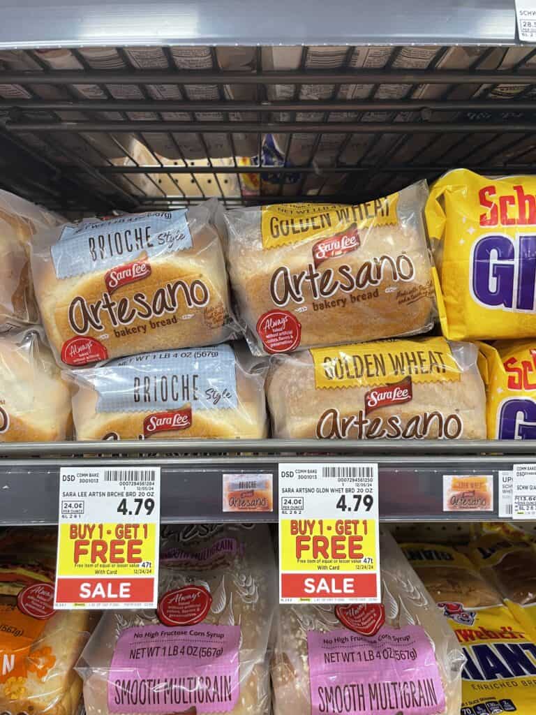 sara lee bread kroger shelf image