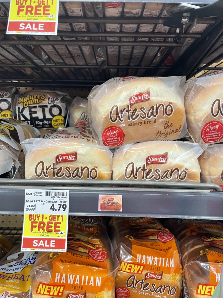 sara lee bread kroger shelf image