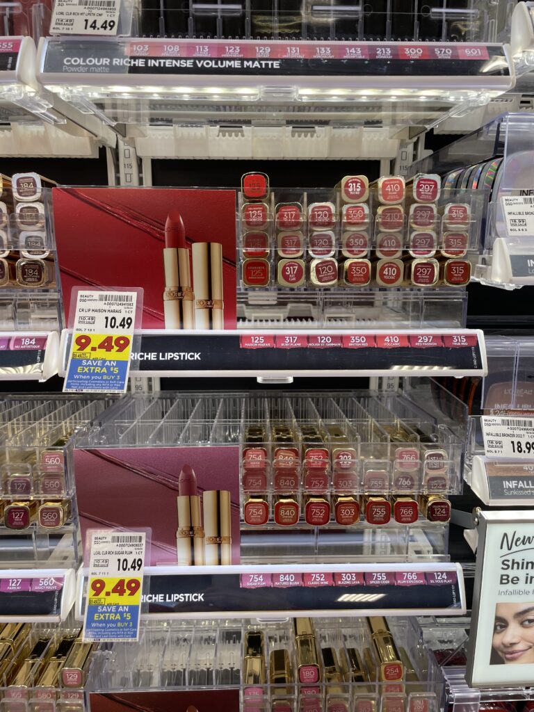 L'Oreal Paris Colour Riche Lipstick Kroger Shelf Image