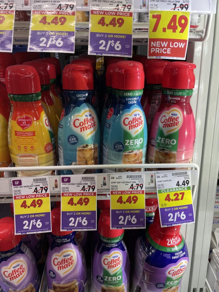 coffee mate creamer kroger shelf image