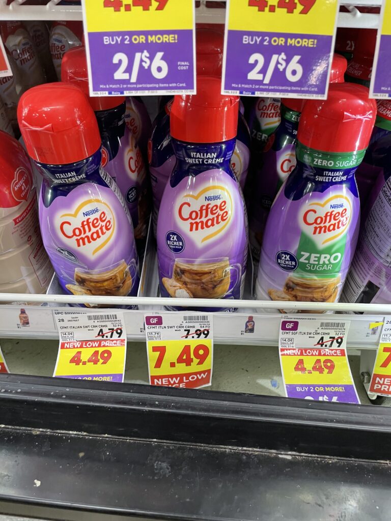 coffee mate creamer kroger shelf image