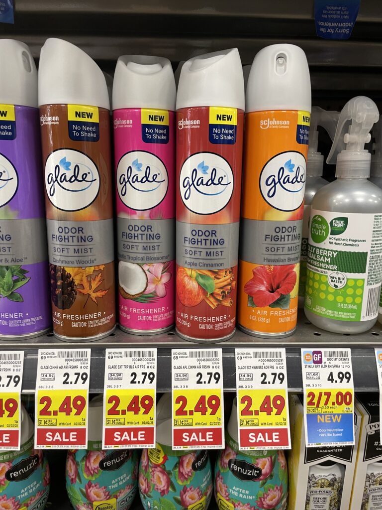 glade air freshener spray kroger shelf image