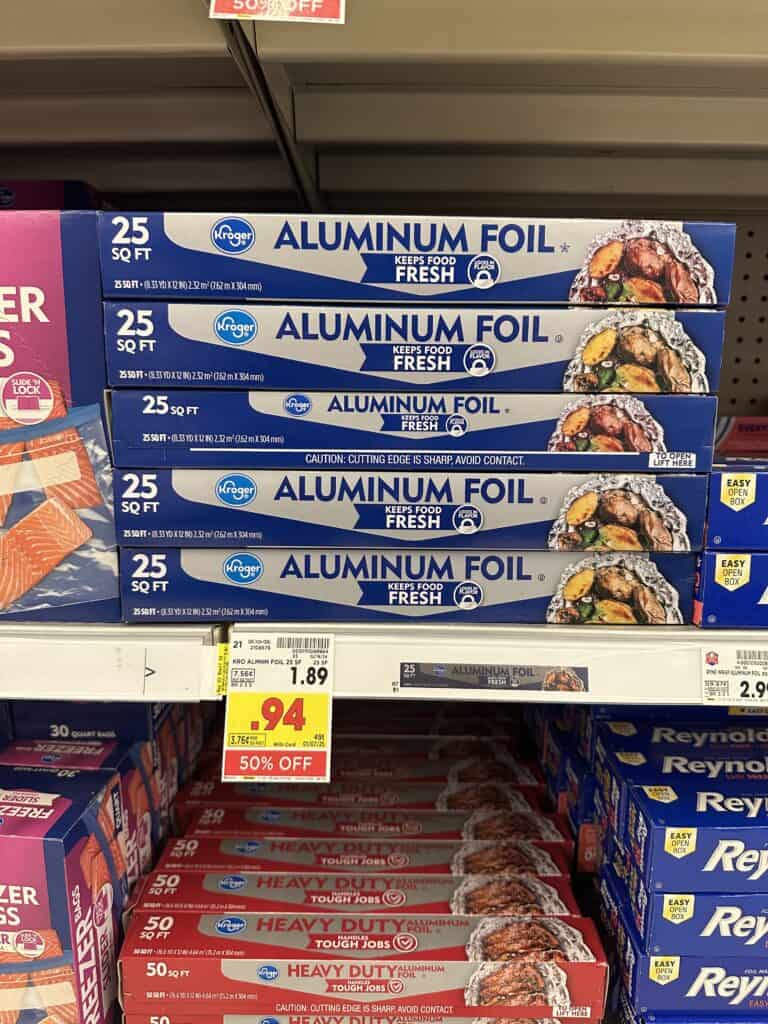 Kroger Aluminum Foil Shelf Image