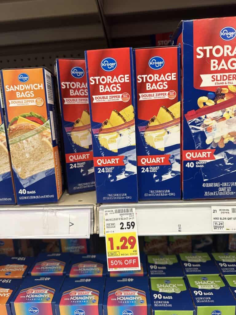 Kroger Storage Bags Shelf Image