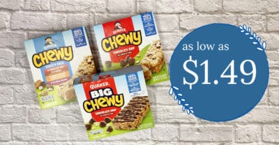 Quaker Chewy Bars Kroger Krazy 1